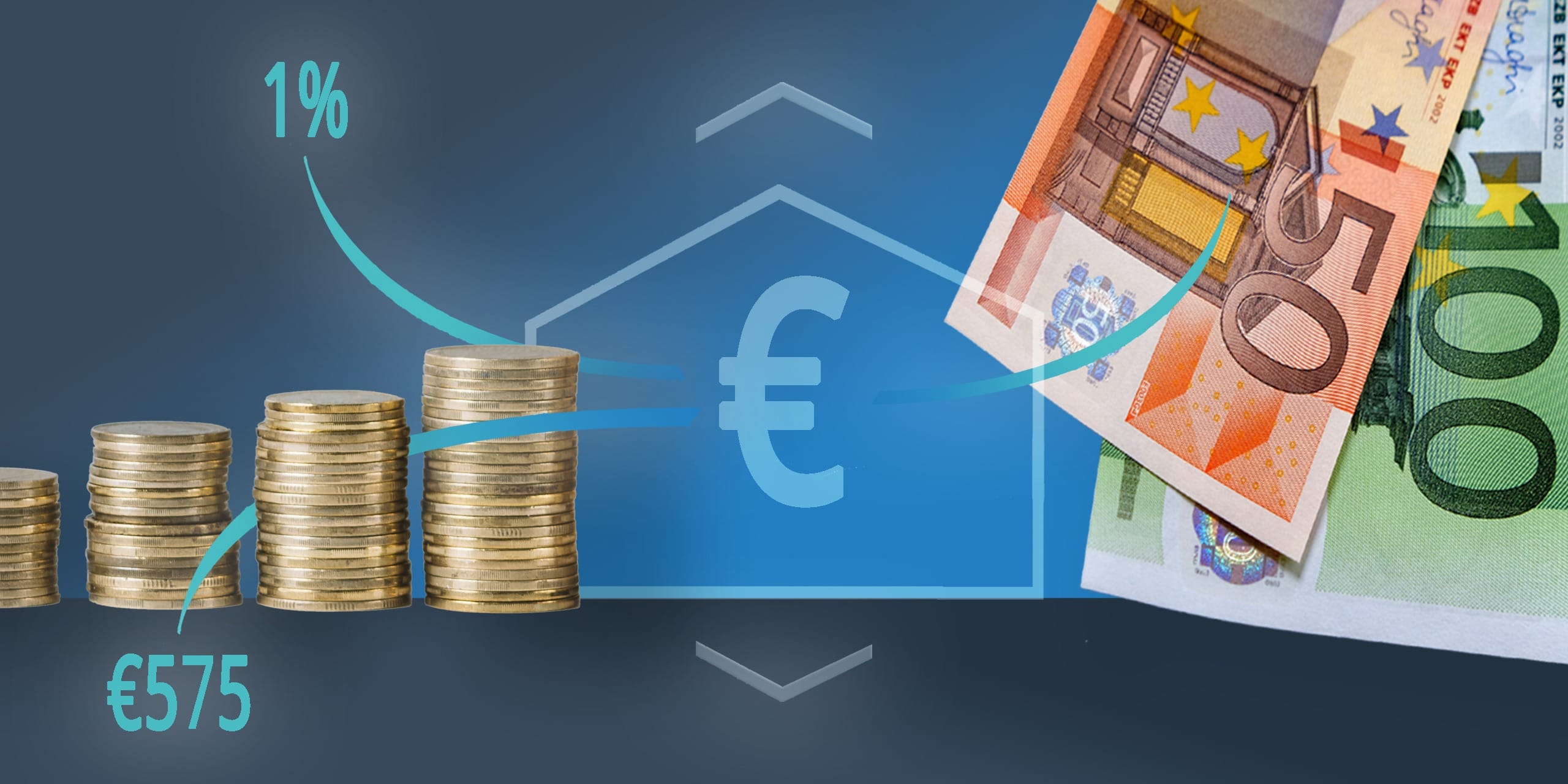 ‘2023’ written on wooden cubes and a box house on a table